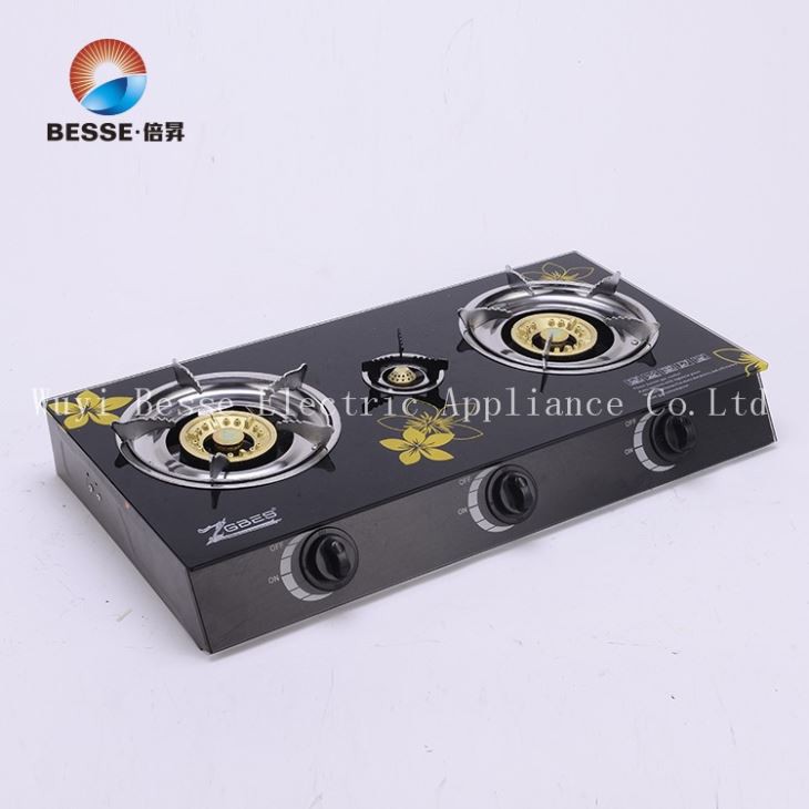 Besse Tempered Glass 100mm Burner Gas Stove Manufacture product